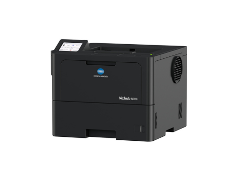 Stampante laser multifunzione Konica Minolta Bizhub 5001i nera compatta per ufficio con elevata velocità di stampa