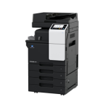 Stampante multifunzione Konica Minolta Bizhub C360 con touchscreen e funzioni di stampa, copia e scansione per ufficio